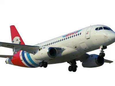 Superjet 100 3D model