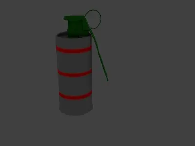 Flash Grenade Low Poly Low-poly 3D model