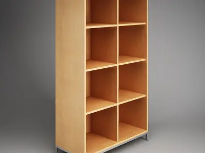 Office Storage Cubby Shelf Unit 09 3D model