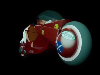 Akira Kanedas bike Free 3D model