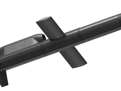 FP-5 Flamingo Ukrainian ground-launched cruise missile  3D model