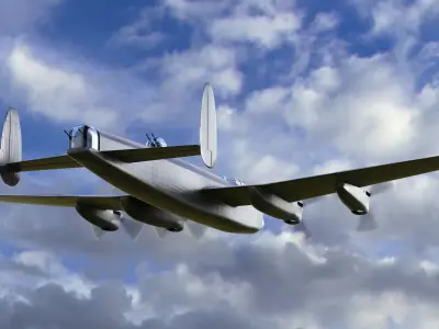 Simple Avro Lancaster 3D model