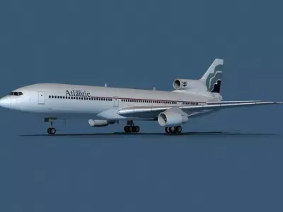 Lockheed L-1011-50 Euro Atlantic 3D model