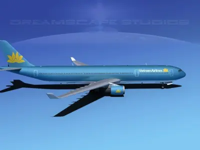 Airbus A330-300 Vietnam Air 3D model