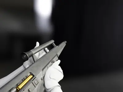 HK CAWS Low-poly 3D model