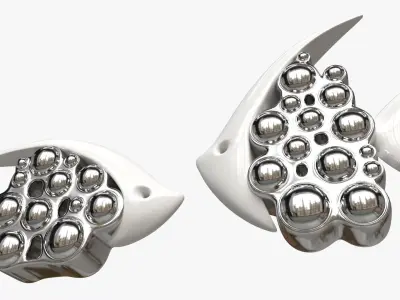 Ceramic Fish Figurines 3D model