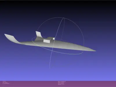 Hypersonic Scramjet Airliner Concept Printable Miniature 3D print model