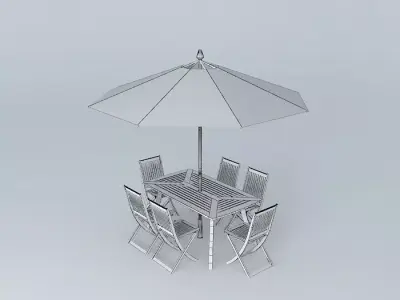 garden table Free 3D model purchase