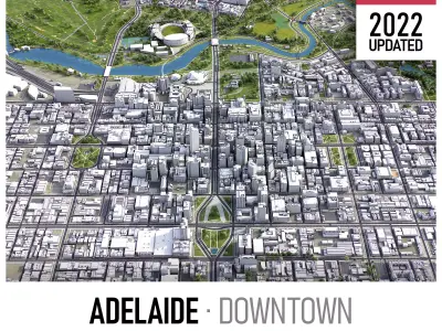 Adelaide Low-poly 3D model