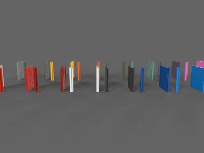 PBR Metal Gate A1 Low-poly 3D model