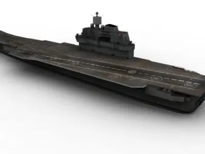 Kuznestov Russian Carrier Low-poly 3D model
