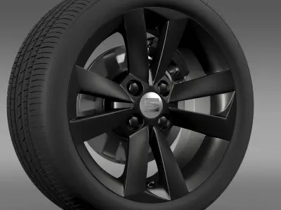 Seat Mii Vibora Negra wheel 3D model