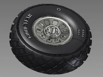 P - 51 diamant tire   3D print model