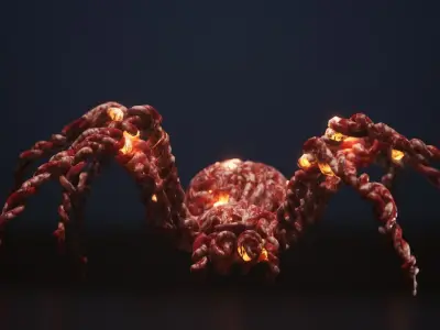 Gut Spider for UE Low-poly 3D model
