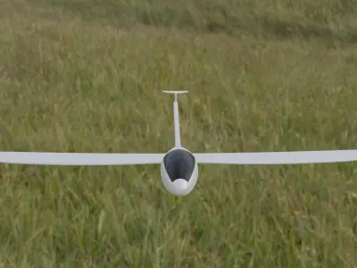 Plane Glider RC Toy Low-poly 3D model