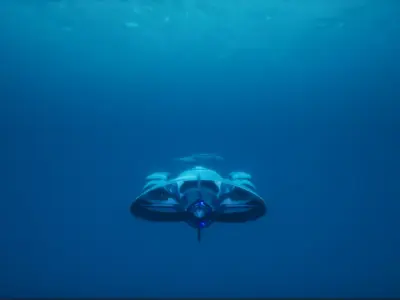 Sci-Fi Submarine  3D model