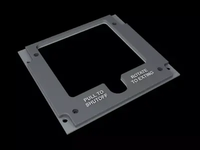 EMBRAER E1 OVERHEAD - FIRE PANELS 3D print model