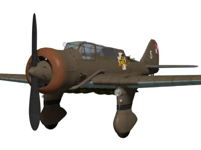 PZL23 Karas 3D model