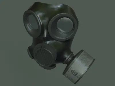 MIRA cm-7m Military Gas Mask Low-poly 3D model
