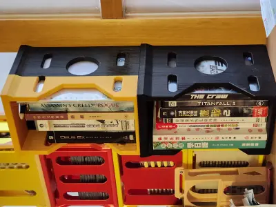 MODULAR BOOKSHELF DESIGN Free 3D print model