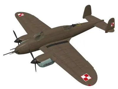 PZL p38 wilk 3D model