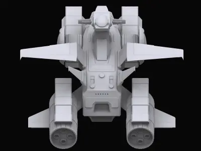 Gundam EF Whitebase model 3D model