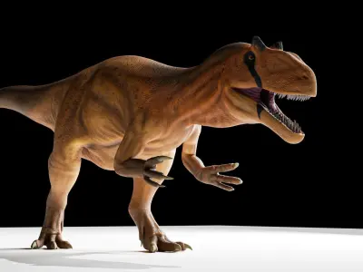 Allosaurus fragilis Low-poly 3D model