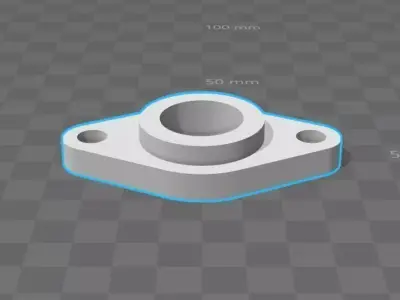 bearings holder D22 B11 d8 3D print model