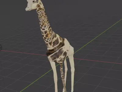 Unusual Giraffe 3D model