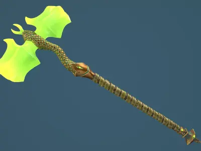 Snake hammer Low-poly 3D model