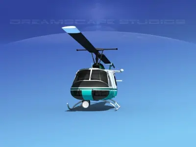 Bell 204 Jensen 3D model