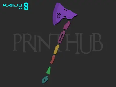 Kaiju No 8 - Kikoru Shinomiya Axe AX-0113 3D print model