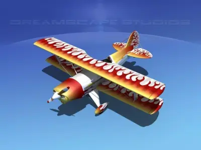 Acro Sport I Biplane 3D model