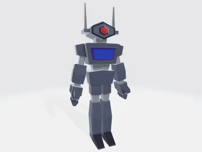 Ai Robot for game Free low-poly 3D model