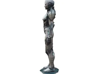 scifi fantasy female protonic humanoid extremely detailed hig... 3D model