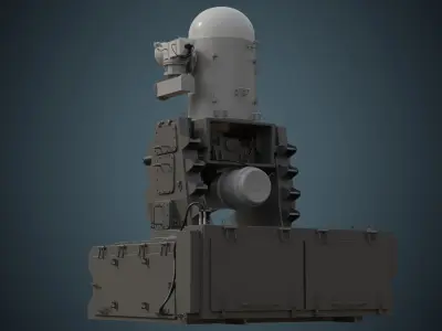 Cannon 1 Basic Low-poly 3D model