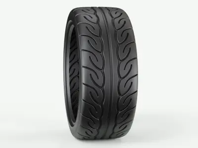 Yokohama Neova Performance Car Tyre 3D model