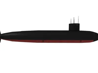 USS Jacksonville SSN-699 Low-poly 3D model