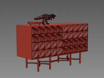 Barrington Console 3D model