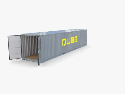 40ft Shipping Container Qube v1 3D model