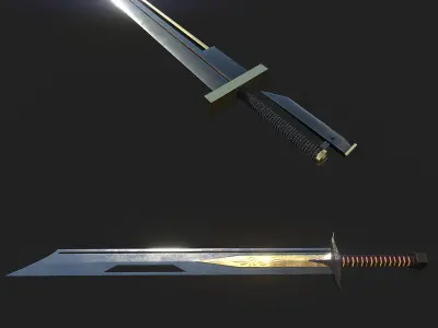 Sword Low-poly 3D model