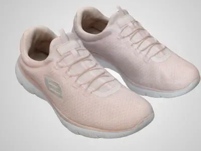 Pink Sneakers 3D model