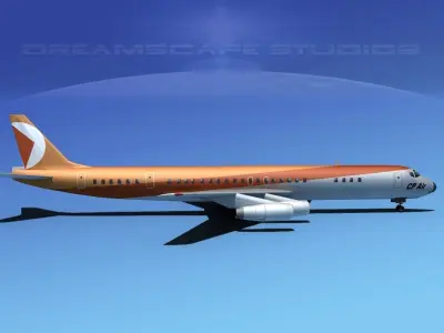 Douglas DC-8-63 Canadian Pacific 3D model