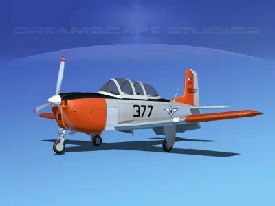 Beechcraft T-34 Mentor Philippines 3D model