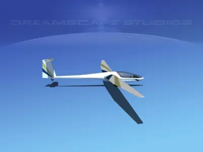 DG-400 17-Metre Motorglider V04 3D model