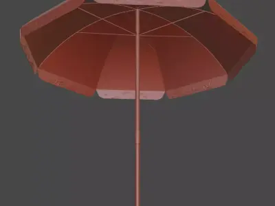 Realistic Beach Umbrella 3D Model Free 3D model