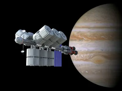 Truss Cargo Ship Free 3D model