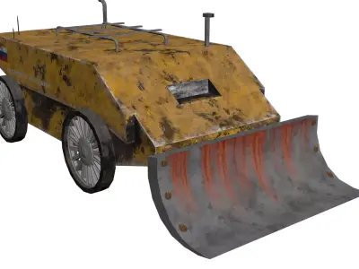 off-road vehicle Low-poly 3D model