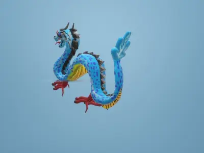 Blue Dragon 3D model