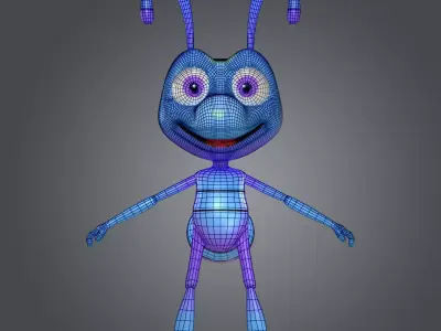 Ant Character Low-poly 3D model
